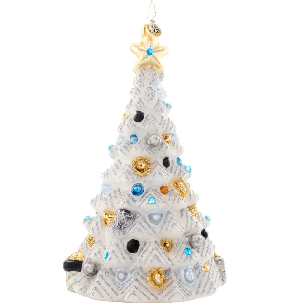 Glass^Christopher Radko Cr, Sparkling Winter Spruce, 1021645, Radko