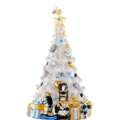 Glass^Christopher Radko Cr, Sparkling Winter Spruce, 1021645, Radko