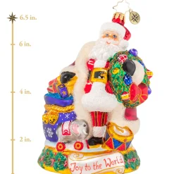 Santas^Christopher Radko Cr, Spreading Joy & Jubilation, 1020907,