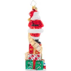 Christopher Radko^Christopher Radko Cr, Stacked Up Santa, 1021518, Radko