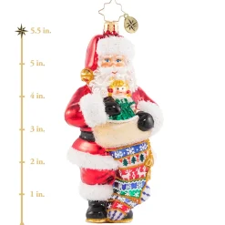 Glass^Christopher Radko Cr, Stocking Up On Christmas Cheer, 1020697,