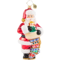 Santas^Christopher Radko Cr, Stocking Up On Christmas Cheer, 1020697,