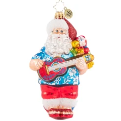 Santas^Christopher Radko Cr, Strummin' His Four String, 1020772,