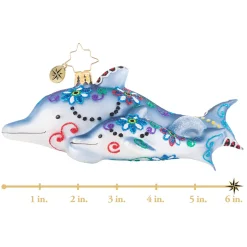 Glass^Christopher Radko Cr, Swimming Through Florals, 1020743,