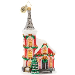 Glass^Christopher Radko Cr, The Charming Chapel, 1020104,