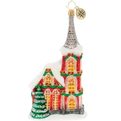 Glass^Christopher Radko Cr, The Charming Chapel, 1020104,