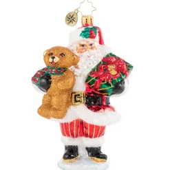 Santas^Christopher Radko Cr, The Gift Of Teddy, 1020617,