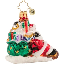 Santas^Christopher Radko Cr, Timely Toboggan Delivery! Gem, 1020636,