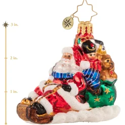 Glass^Christopher Radko Cr, Timely Toboggan Delivery! Gem, 1020636,