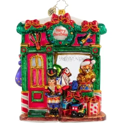 Glass^Christopher Radko Cr, Tip-Top Toy Shop, 1020893,