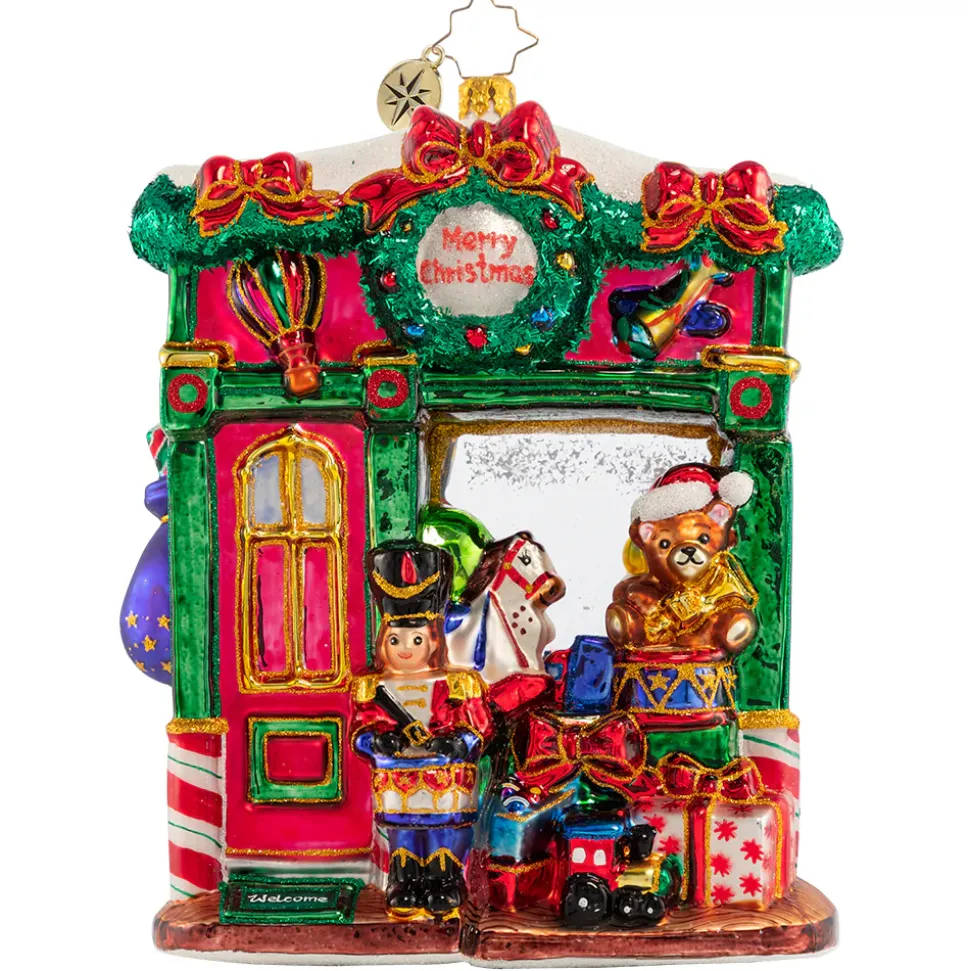 Glass^Christopher Radko Cr, Tip-Top Toy Shop, 1020893,