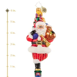 Santas^Christopher Radko Cr, Traversing By Toy Truck, 1020712,