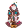 Glass^Christopher Radko Cr, Woodland Magic Santa, 1021124, Radko