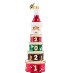 Glass^Christopher Radko Cr, Year By The Tiers 2021, Dated, 1020796,