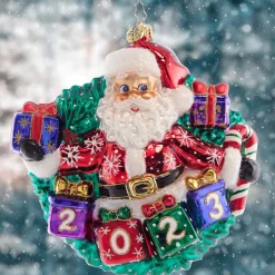 Santas^Christopher Radko Cr, Yearly Salutations, 1021571, Radko