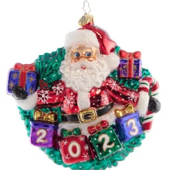 Santas^Christopher Radko Cr, Yearly Salutations, 1021571, Radko