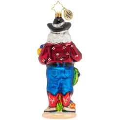 Santas^Christopher Radko Cr, Yeehaw! Cowboy Santa!, 1020021,