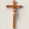 Resin^Fontanini Crucifix Woodtone, , 0250