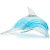 Glass^Dynasty Glass Dolphin - Aqua Glow