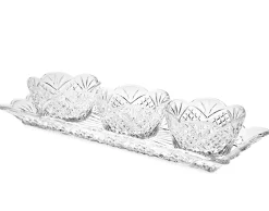 Glass^Godinger Dublin 4 Pc Relish Server