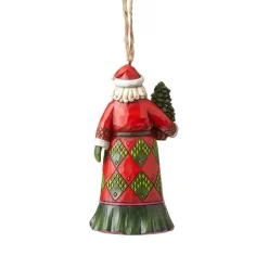 Santas^Enesco Evergreen Santa Ornament