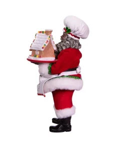 Santas^Kurt S Adler Fabriche™ African American Gingerbread Chef Santa, Fa0143, Kurt Adler