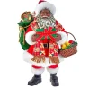 Clothtique/Fabriche Santas^Kurt S Adler Fabriche™, African American Santa, Fa0173,