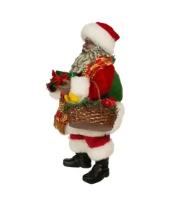 Clothtique/Fabriche Santas^Kurt S Adler Fabriche™, African American Santa, Fa0173,