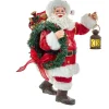Santas^Kurt S Adler Fabriche™ Santa With Wreath And Lantern, Fa1067