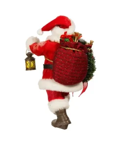 Santas^Kurt S Adler Fabriche™ Santa With Wreath And Lantern, Fa1067