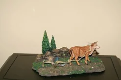 Fontanini Farm Scene Field, Plow, Ox Set/3, 5" , 55507 Discount