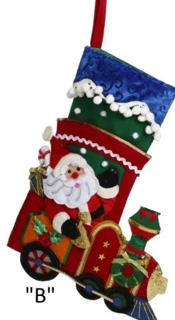 Mark Roberts Festive Santa Stocking Train Or Sleigh Store