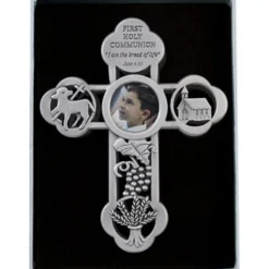 Cathedral Art Metal First Holy Communion Photo Cross Discount