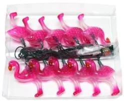 Kurt S Adler Flamingo Novelty Light Set 10/ Light Plastic Discount