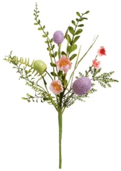 Easter^Raz Floral And Egg Spray 3 Asst