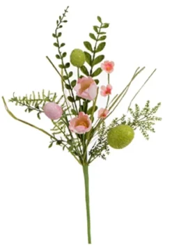 Easter^Raz Floral And Egg Spray 3 Asst