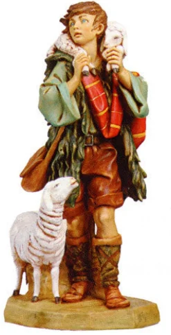 Fontanini Gabriel, Shepherd With Sheep & Lamb, 27", , 53151 Hot
