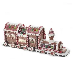 Kurt S Adler Gingerbread Train, Battery-Operated Led Lighted, D2868 Shop