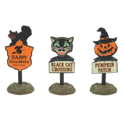 Department 56 Ha, Halloween Signs Set Of 3, 6009820, Halloween Accessories Cheap