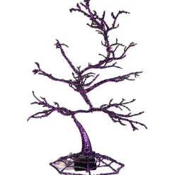 Kurt S Adler Halloween Flashing Tree 44 Purple Led Lights, Hw1749 Clearance