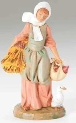 Fontanini Hannah With Wheat (Re-Intro) 5", , 52567 Clearance