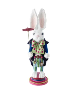 Kurt S Adler Hollywood Aiw Nutcrackers™ White Rabbit Nutcracker, Ha0382, Hollywood, Kurt Adler Online