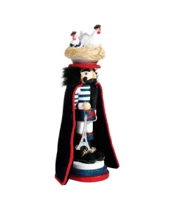Nutcrackers/Smokers^Kurt S Adler Hollywood Nutcrackers™ Three French Hens Nutcracker, Ha0465, Hollywood, Kurt Adler
