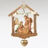 Fontanini Holy Family Stable Event Ornament With Heart 4", , 57012 Best