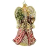 Huras Family Huras, Angel With Tree Glass Ornament Lantern, S859 Discount