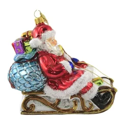 Huras Family Huras, Santa On Sleigh Christmas Toboggan, S611 Cheap