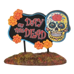 Department 56 Hv, Day Of The Dead Sign, 6003230, Halloween Village Discount