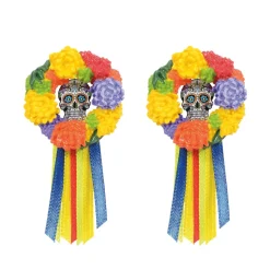 Department 56 Hv, Day Of The Dead Wreaths, 6005563, Halloween Village Outlet