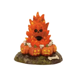 Resin^Department 56 Hv, Flaming Skull Bonefire, 4057628, Halloween Village