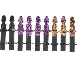 Wood^Department 56 Hv, Halloween Glitter Fence, 6005556, Halloween Village